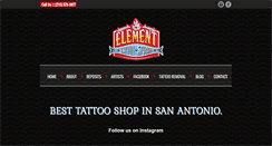 Desktop Screenshot of elementtattoo.com